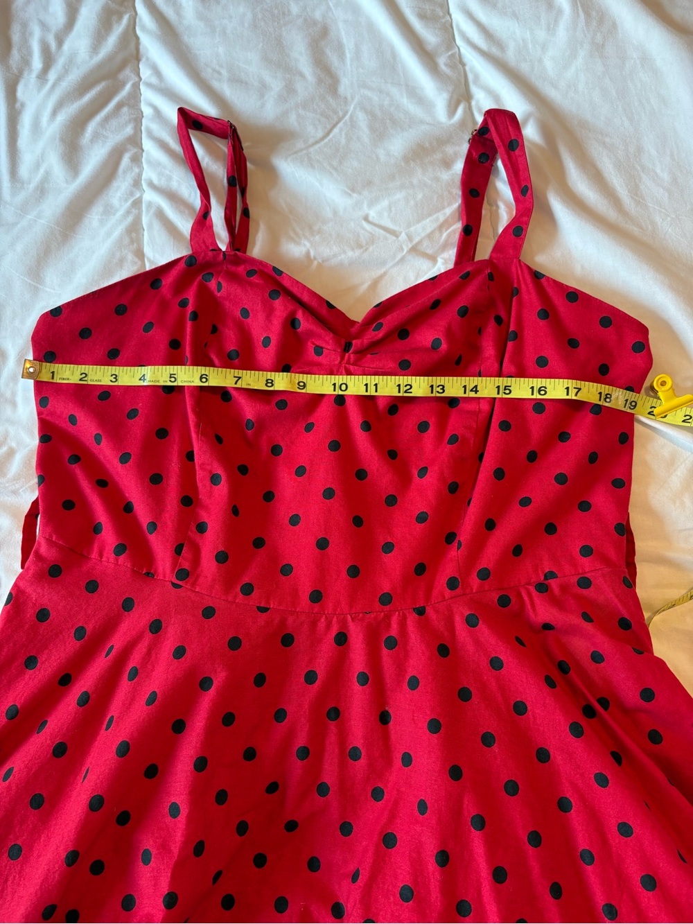 City Chic Red Polka Dot 50’s style Swing Dress - Picture 7 of 9